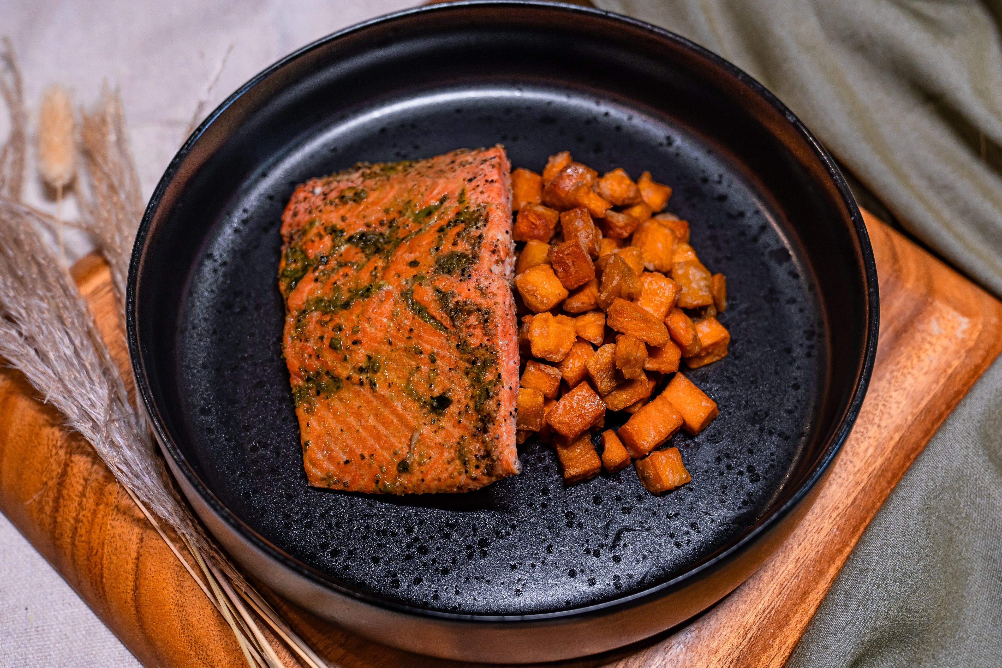 Salmon & Sweet Potato Power Bowl