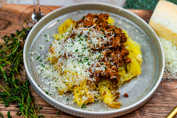 Grass-Fed Bolognese with Organic Spaghetti Squash