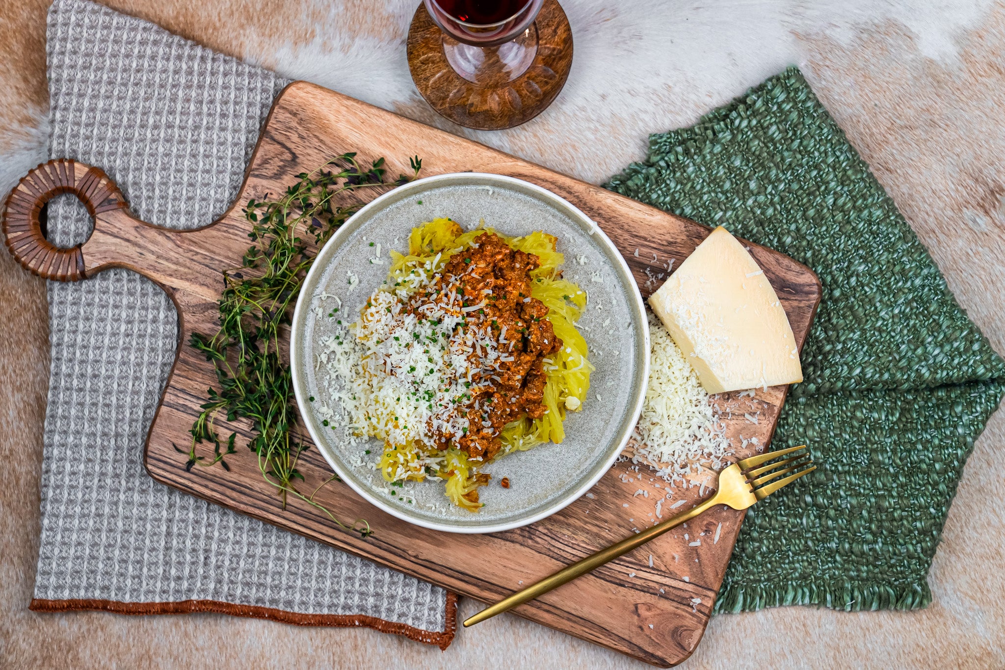 Bolognese with Organic Spaghetti Squash