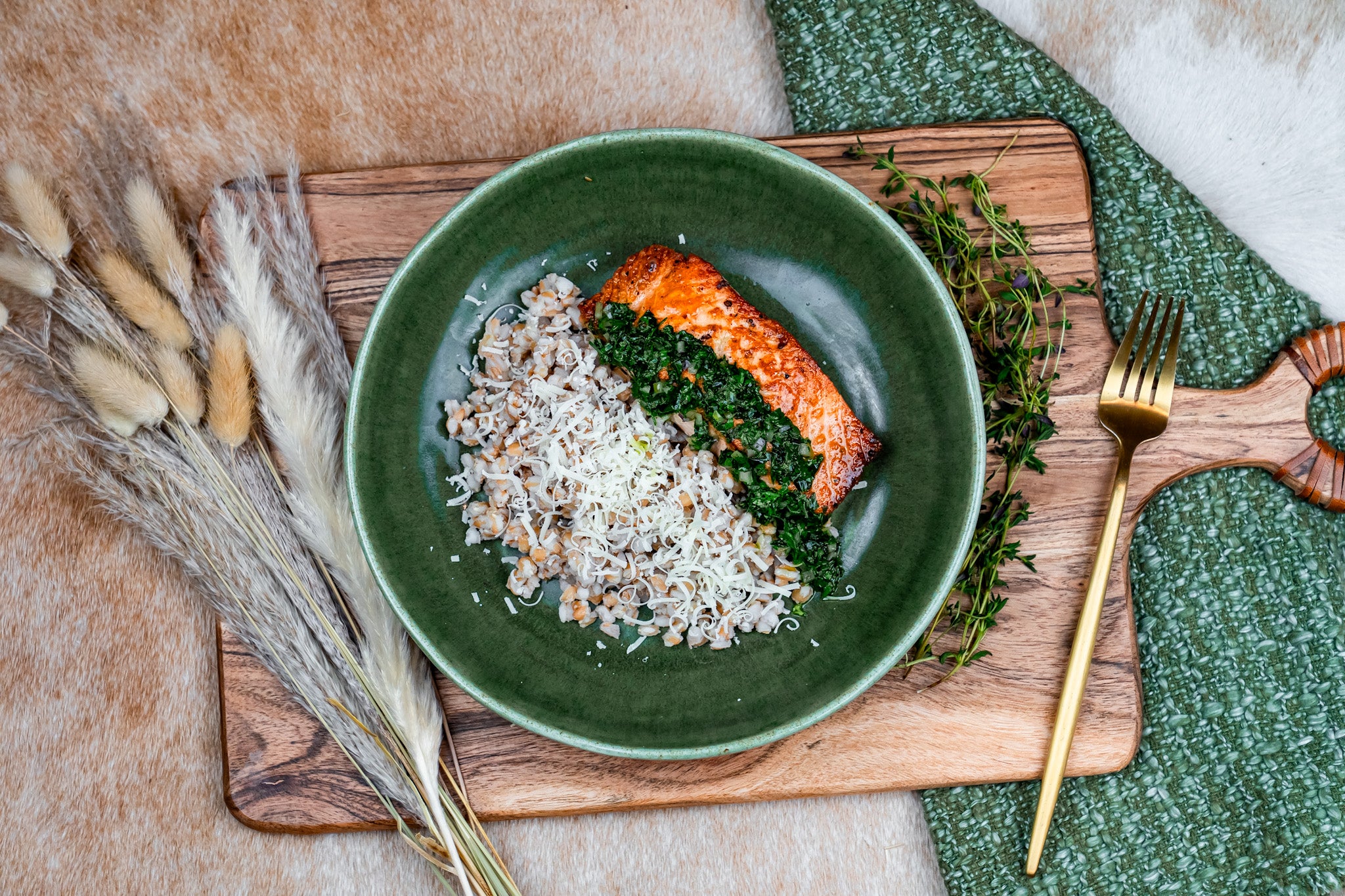 Wild Salmon & Farro Risotto