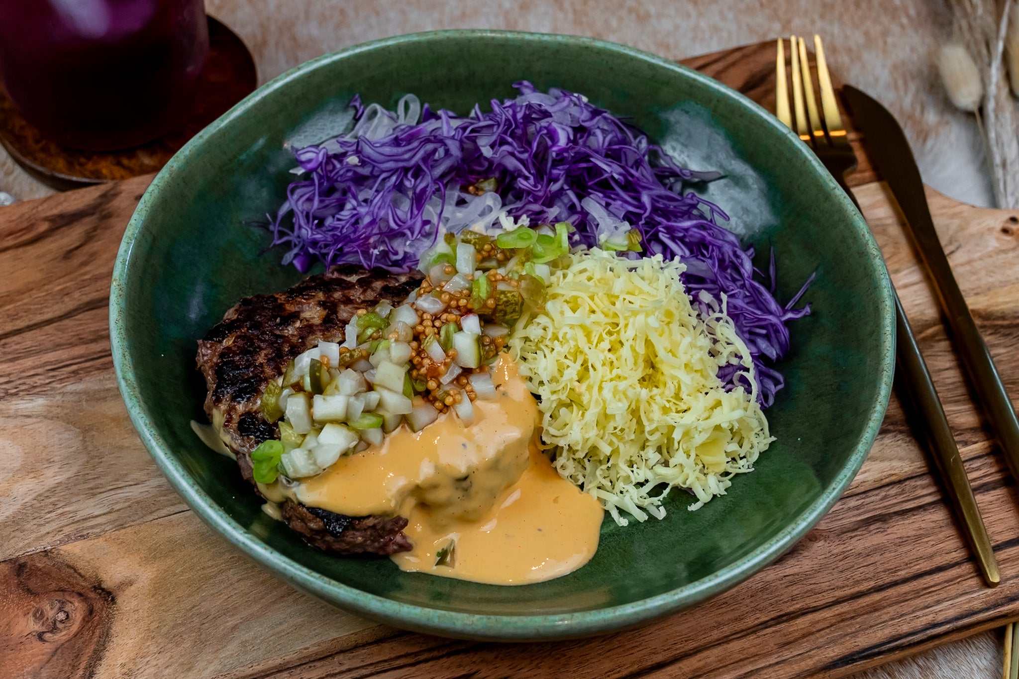 Grass-Fed Burger Bowl